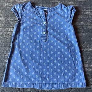 Carter’s baby girl denim chambray shirt size 18 months